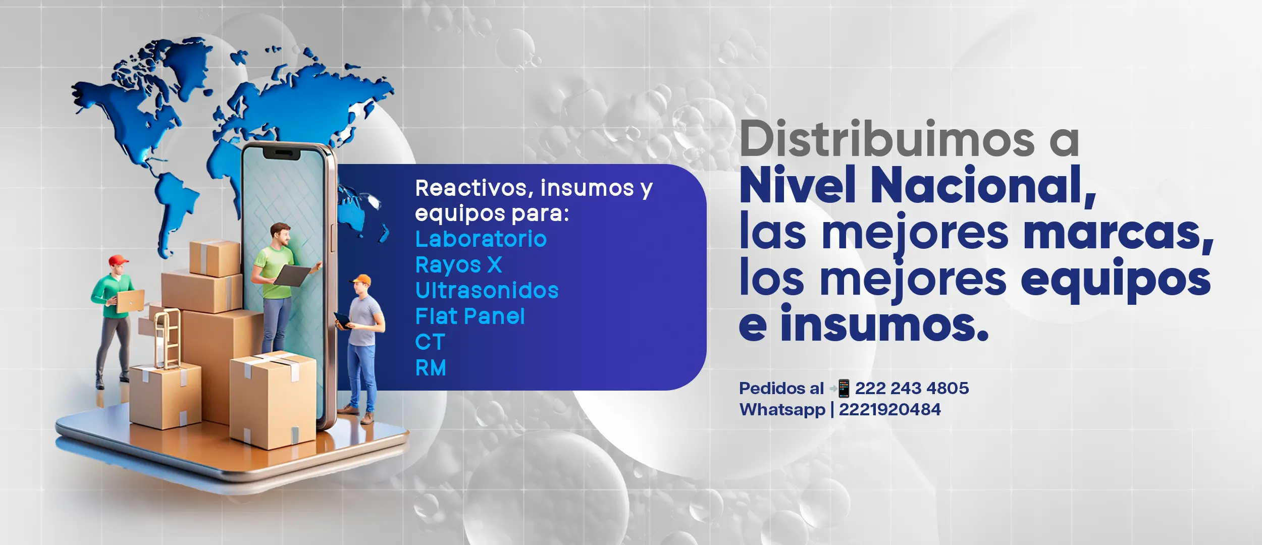 Distribuimos a Nivel Nacional, las mejores marcas, los mejores equipos e insumos