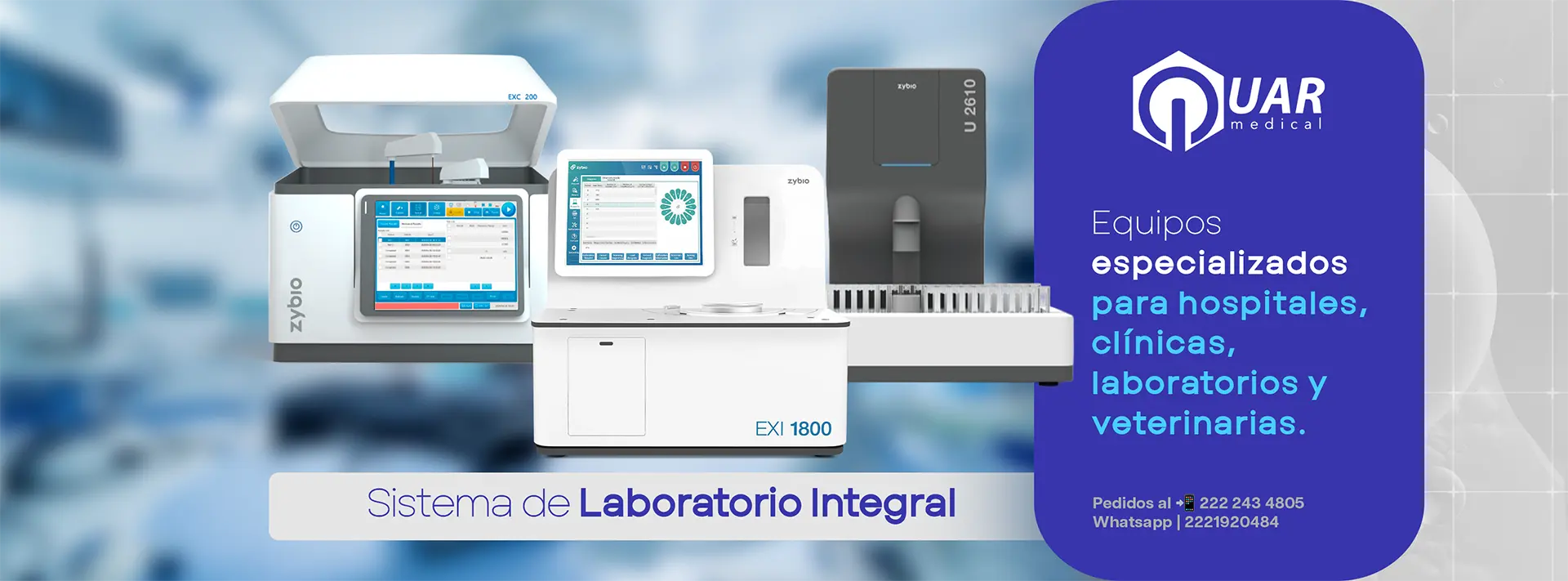 Equipos especializados para hospitales, clínicas, laboratorios y veterinarias